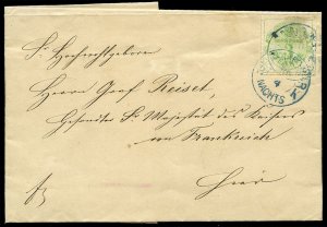 German States, Hannover #25 (Mi. 21y) Cat€200, 1866 3pf green, white gum, s...