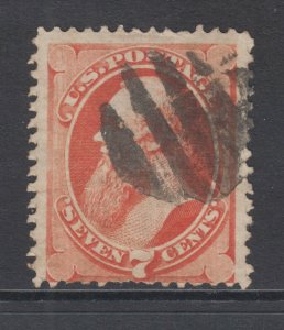 US Sc 149 used 1871 7c vermillion Stanton w/o Grill