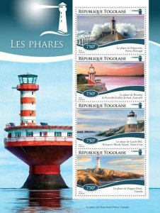 2014 TOGO MNH. LIGHTHOUSES   |  Y&T Code: 4306-4309  |  Michel Code: 6441-6444