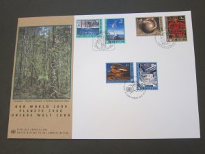 United Nations (NY,Vienna,Geneva) 2000 273-4,356-7,777-8 FDC