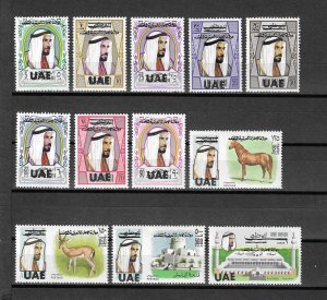 ABU DHABI 1972 SG 84/95 MNH