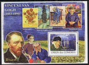 COMORO IS - 2008 - Vincent van Gogh - Perf Min Sheet - MNH - Private Issue
