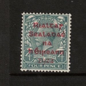 Ireland #10a (SG #6c Variety MWT10Ac) Very Fine Mint Original Gum Hinged