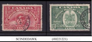 CANADA - 1935 SPECIAL DELIVERY STAMPS SCOTT#E6-E7 - 2V - USED