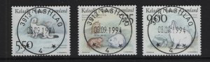 Greenland #270-272  cancelled 1994  native animals