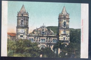 1909 Ancon Canal Zone Panama Picture Postcard Cover To USA cathedral church