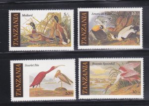 Tanzania 306-309 Set MNH Birds (B)