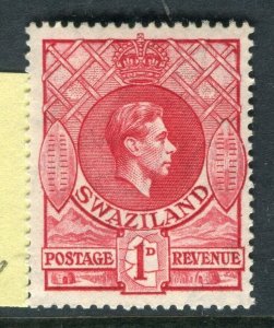 SWAZILAND; 1938 early GVI issue fine Mint hinged Shade of 1d. value