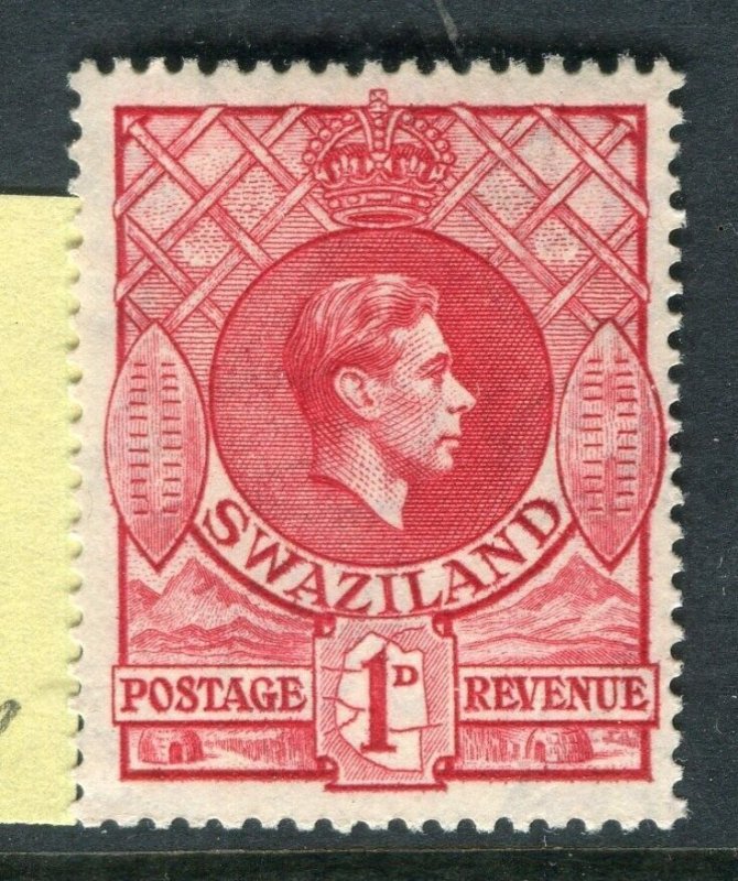 SWAZILAND; 1938 early GVI issue fine Mint hinged Shade of 1d. value