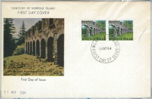 69119 - NORFOLK ISLAND - POSTAL HISTORY - FDC  COVER 1964 - ARCHITECTURE