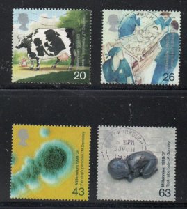 Great Britain Sc 1847-1850 1999 Health Care stamp set used