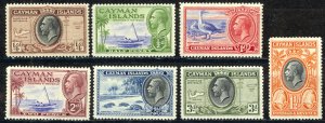 Cayman Islands Sc# 85-91 MH 1935-1936 KGV Definitives