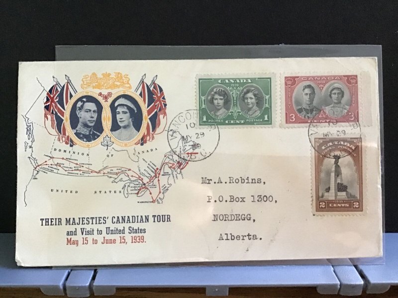 Canada 1939 Royal Canadian Tour   stamps cover R31631