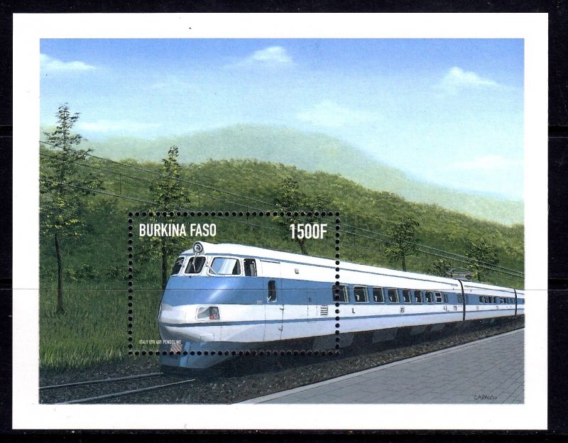 Burkina Faso 1998 Trains Mint MNH Miniature Sheet SC 1123