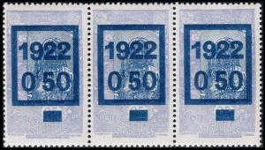 Somali Coast Scott 120, Strip of 3 (1922) Mint NH VF B