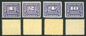 Canada SG14/16 Set of Four U/M (MNH) Unitrade Cat 230