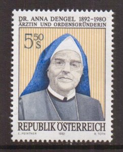 Austria    #1572    MNH   1992   Anna Dengel