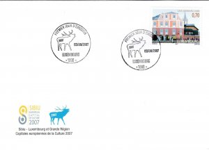 Luxembourg 2007 European Capital of Culture FDC special cancel Unaddressed VGC