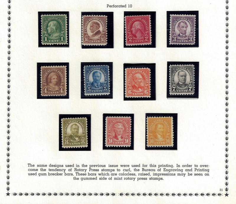 U.S. 565,696-701 FVF MNH SCV$131.25 Fresh