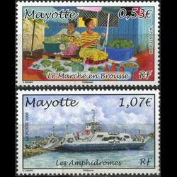 MAYOTTE 2006 - Scott# 224-5 Market and Ferry Set of 2 NH