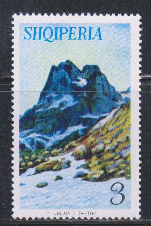 Albania,  3 l Glacier and Peak (SC# 803) MNH