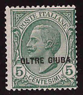 Oltre Giuba Scott 3 MH* overprint