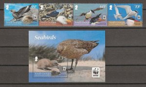 SOUTH GEORGIA 2012 WWF SG 556ab + MS 560 Cat £26