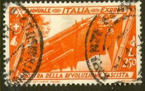 ITALY 1932 2.50L MARCH ON ROME Express Special Delivery Sc E17 VFU