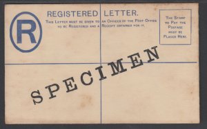 Gambia H&G C1 unused 1912 2p blue KGV SPECIMEN Registered Envelope