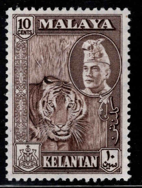 MALAYA Kelantan Scott 77 MH* Tiger stamp