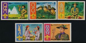 Fujeira MI 679-83 MNH Scouts