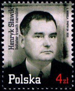 Poland 2019 MNH Stamp Henryk Slawik Second World War II Rescuer of Jews Hungary