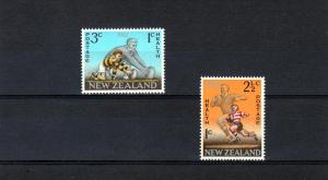 New Zealand 1967 RUGBY set (2) Perforated Mint (NH)