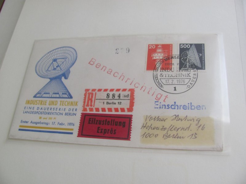 GERMANY BERLIN MNH 3 BOREK ALBUMS 1949-1990 ALSO COMPLETE USED XF (259) DESCRIP.