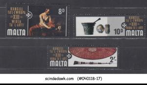 MALTA - 1970 13th Council of Europe Art Exhibition - 3V - MINT NH