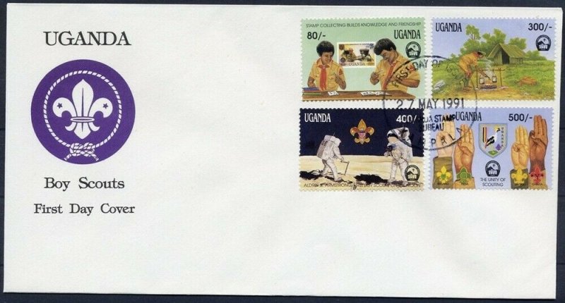 1991 Uganda Scouts 17th World Jamboree Korea FDC