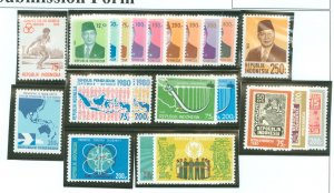 Indonesia #1082/1083-1084 Mint (NH) Single (Complete Set) (Sports)