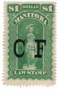 (I.B) Canada Revenue : Manitoba Law Stamp $1 (Consolidated Fund)