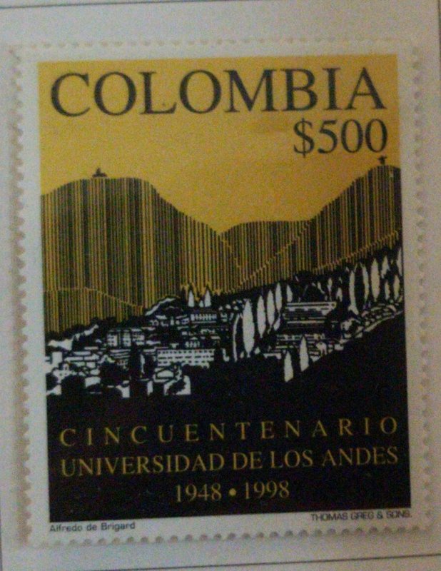 A) 1998, COLOMBIA, L ANNIVERSARY OF THE UNIVERSITY OF THE ANDES, THOMAS GERG & S 