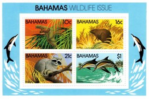 Bahamas 1982 Wildlife, Mammals, Miniature Sheet [Mint]