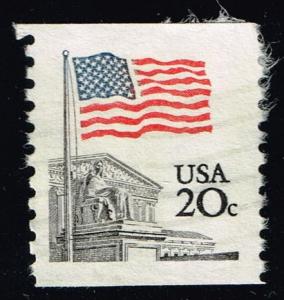 US #1895a Flag over Supreme Court; Used Tag Shift (0.25)