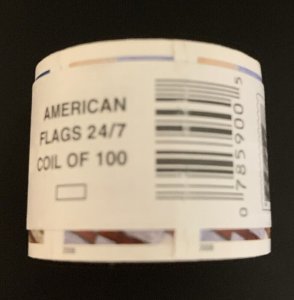 2008 #4232-4235 42¢ 24/7 American Flags Complete Roll of 100 From APU