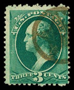 U.S. BANKNOTE CANCELS 184  Used (ID # 59925)