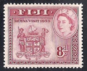 Fiji #146 8p Elizabeth 2, Stamp mint OG NH EGRADED VF-XF 85