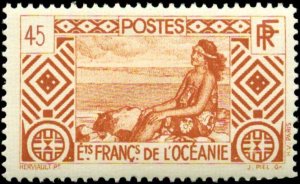 French Polynesia Scott #93 Mint Hinged 