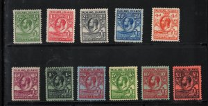 Falkland Islands #54 - #64 (SG #116 - #126) Very Fine Mint Set Full OG LH