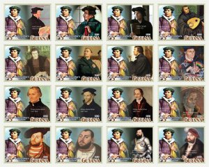 Martin Luther's reform 2023 year 16 stamps perforated  NEW