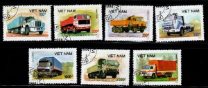 North Vietnam. Scott 2056-2062 Used Truck set