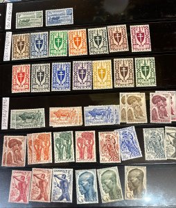 Cameroun, 1921-1948  unused including sets OG,  F-VF,  Cv. 223.78
