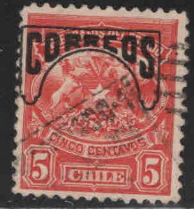 Chile Scott 60 Used  Overprint stamp
